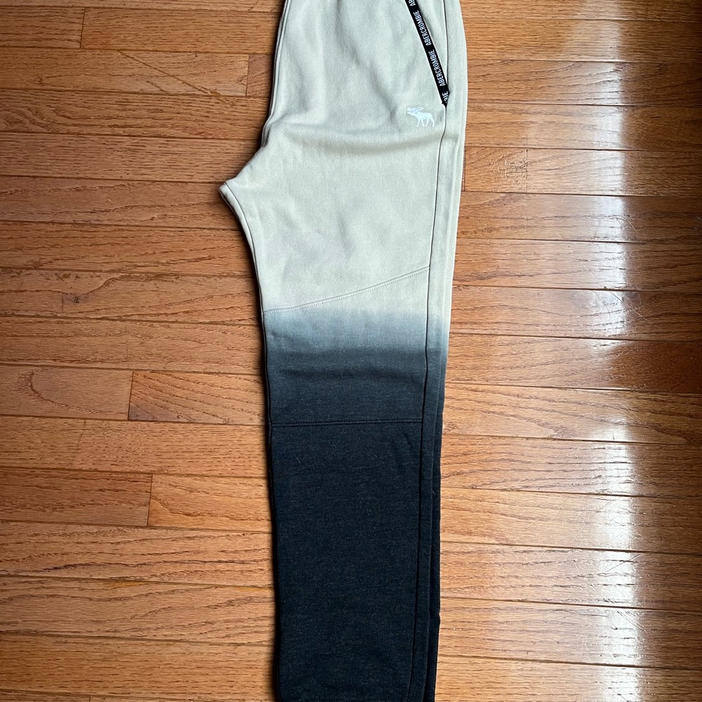 Abercrombie Kids Ombre Sweatpants - Black and Cream